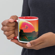 Load image into Gallery viewer, Cowboys - “Courage is being scared to death, and saddling up anyway.” ~ John Wayne - Mug with Color Inside
