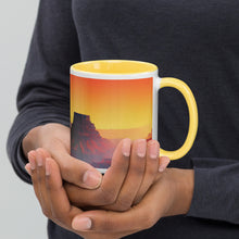 Load image into Gallery viewer, Cowboys - “Courage is being scared to death, and saddling up anyway.” ~ John Wayne - Mug with Color Inside
